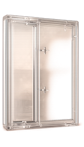 Transparent cassette case without a J-card